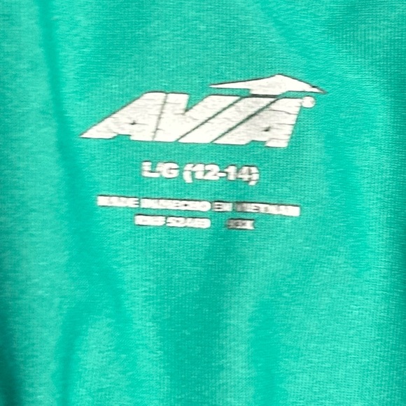 💰2/$10 Avia teal and turquoise Athletic Shorts w/ pockets &drawstring size L - Picture 8 of 8